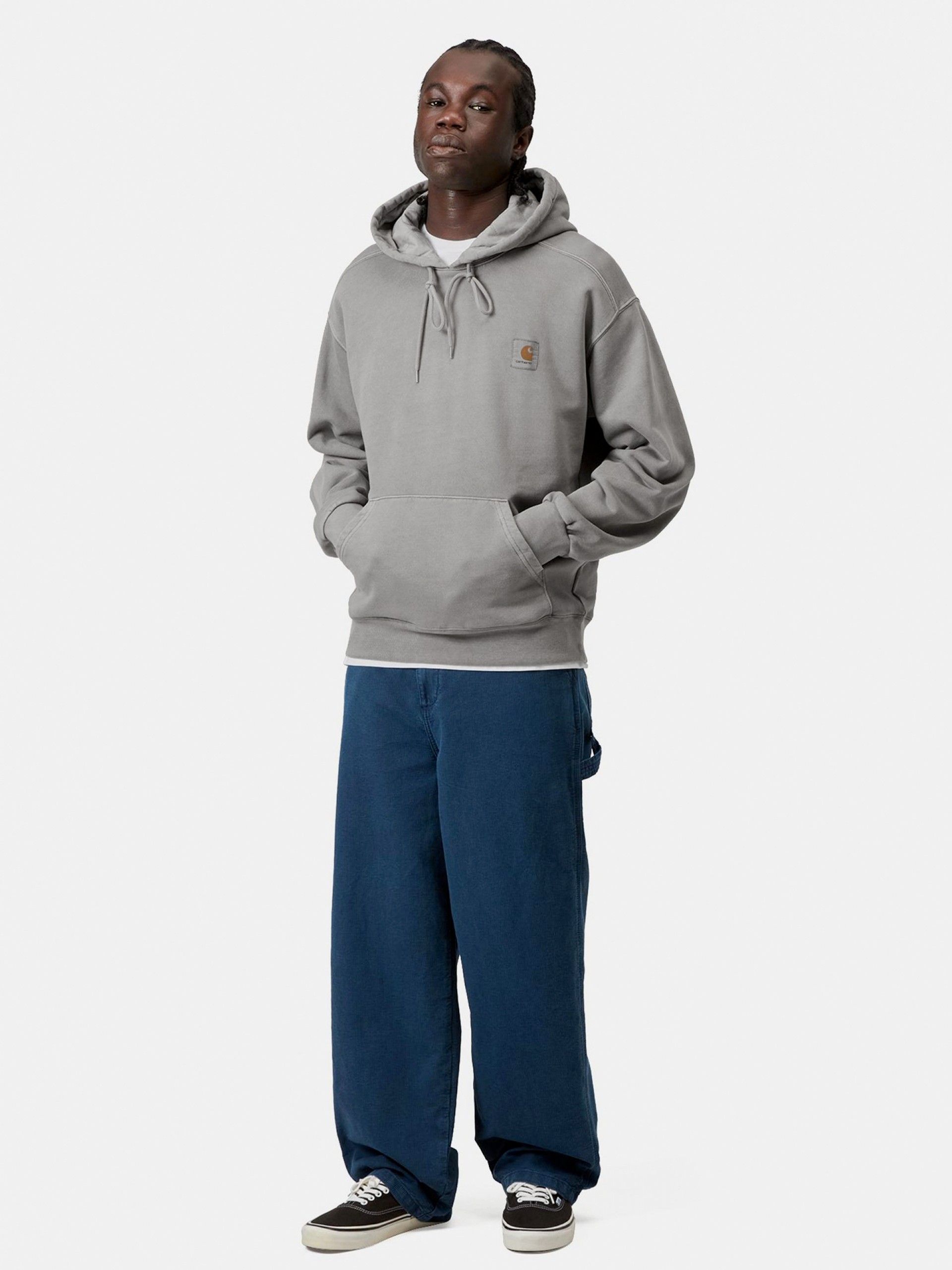 Carhartt WIP Nelson Grey (Garment Dyed) Hoodie