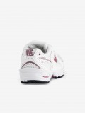 New Balance 530 V1 White and Burgundy Sneakers
