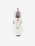 New Balance P530 V1 White and Burgundy Sneakers