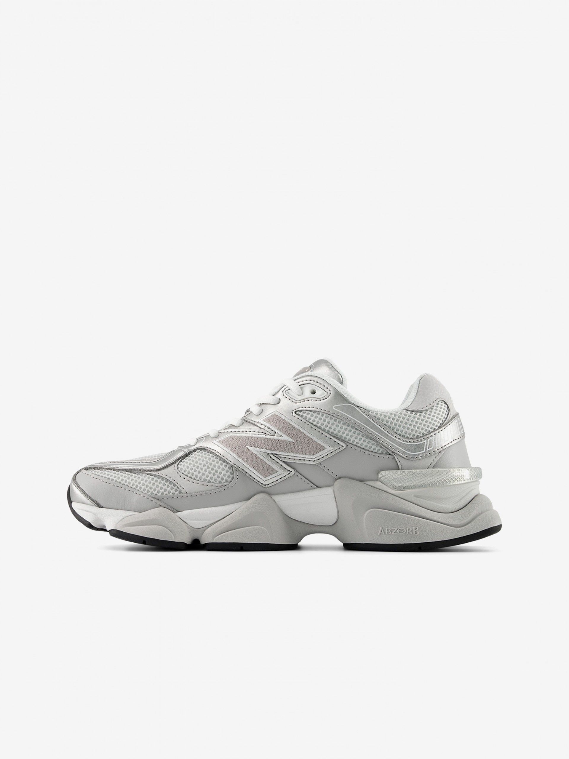 Sapatilhas New Balance P9060 V1 Cinzentas, Prateadas e Brancas