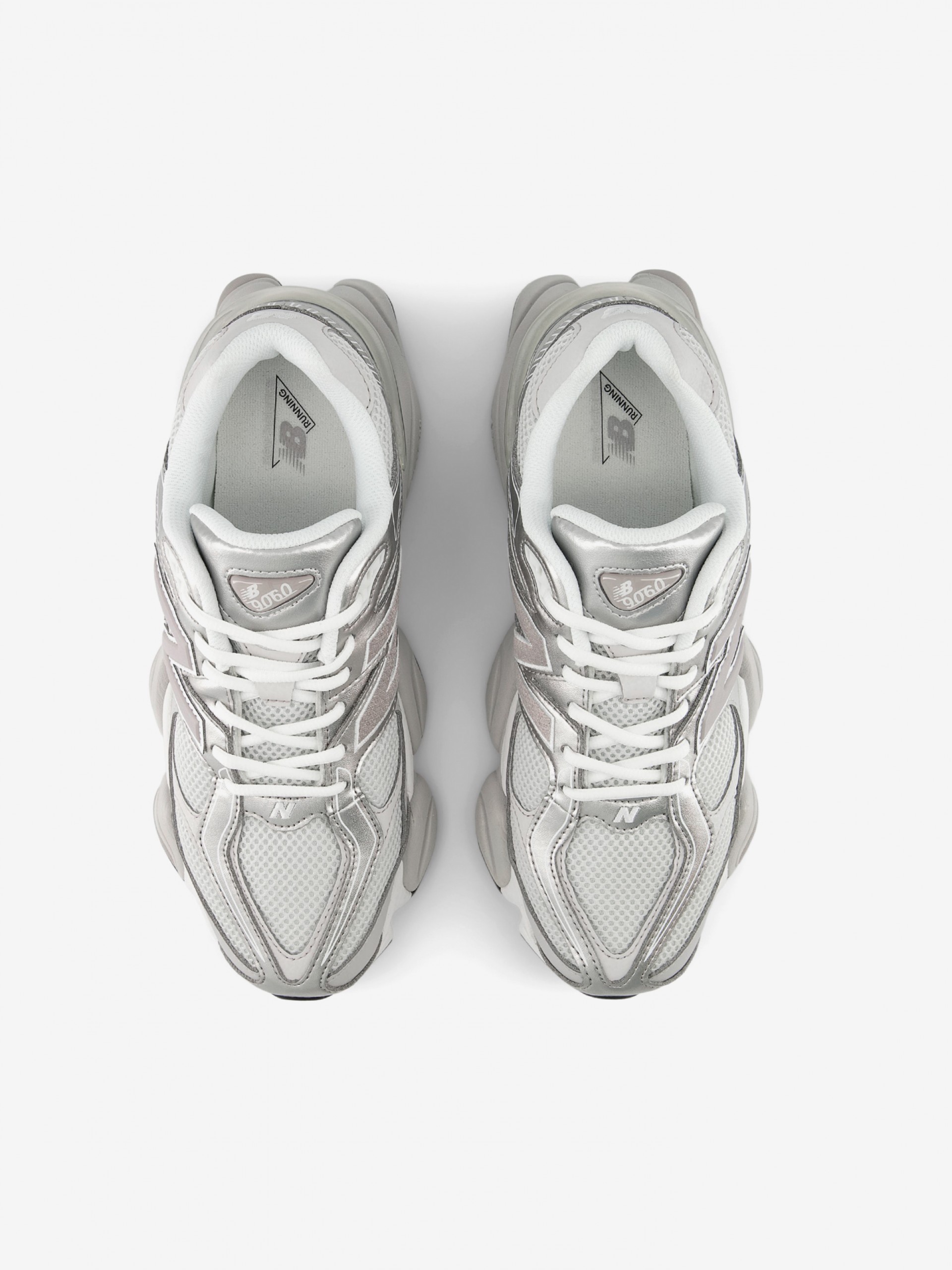 Sapatilhas New Balance P9060 V1 Cinzentas, Prateadas e Brancas