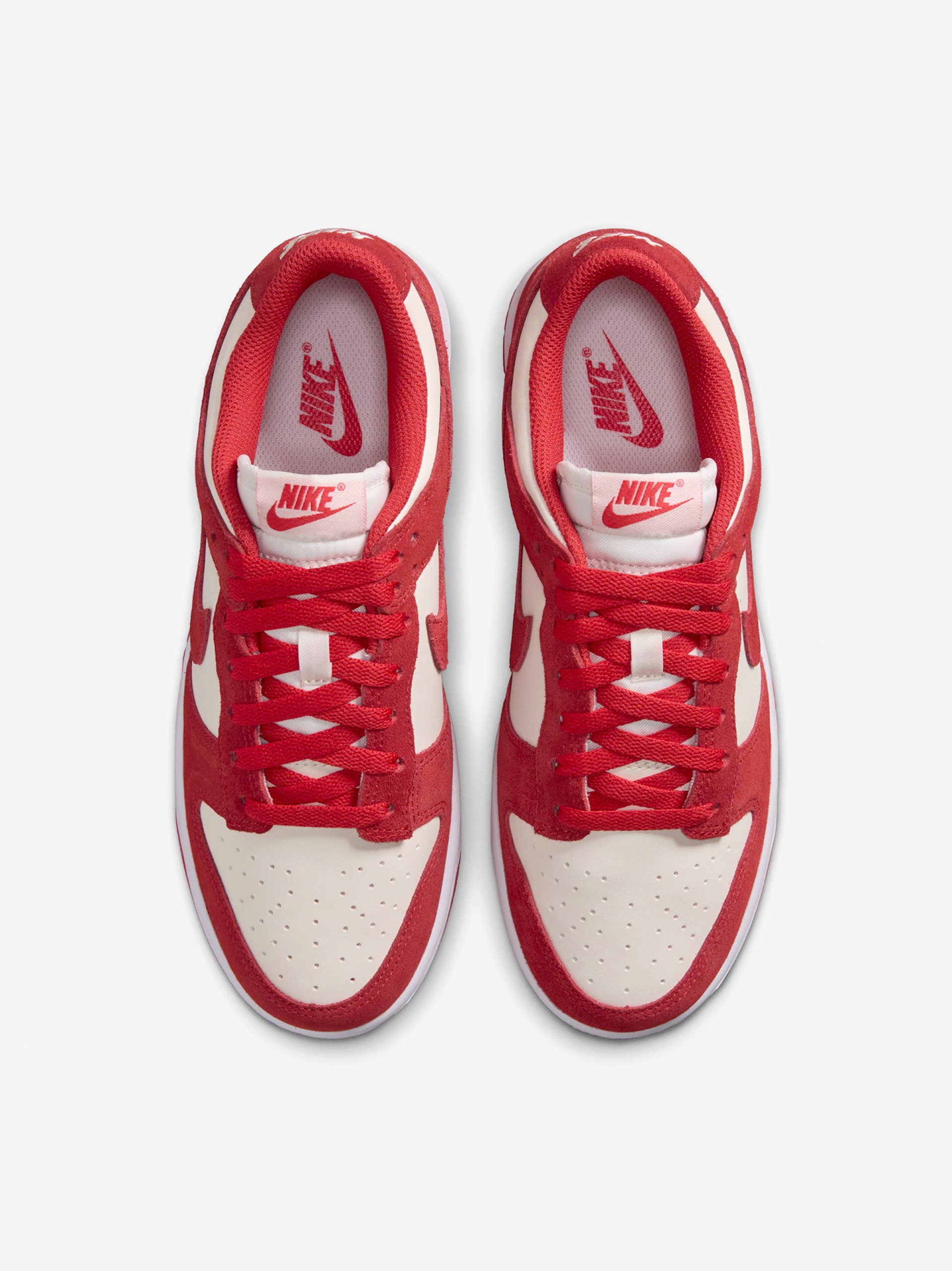 Sapatilhas Nike Dunk Low SE Vermelhas e Bege Para Mulher