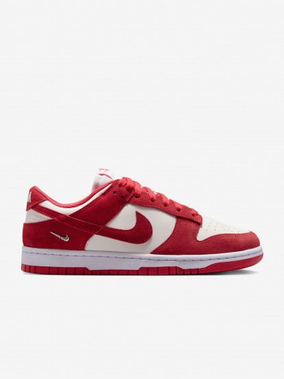 Zapatillas Nike Dunk Low SE Rojas y Beige Para Mujer