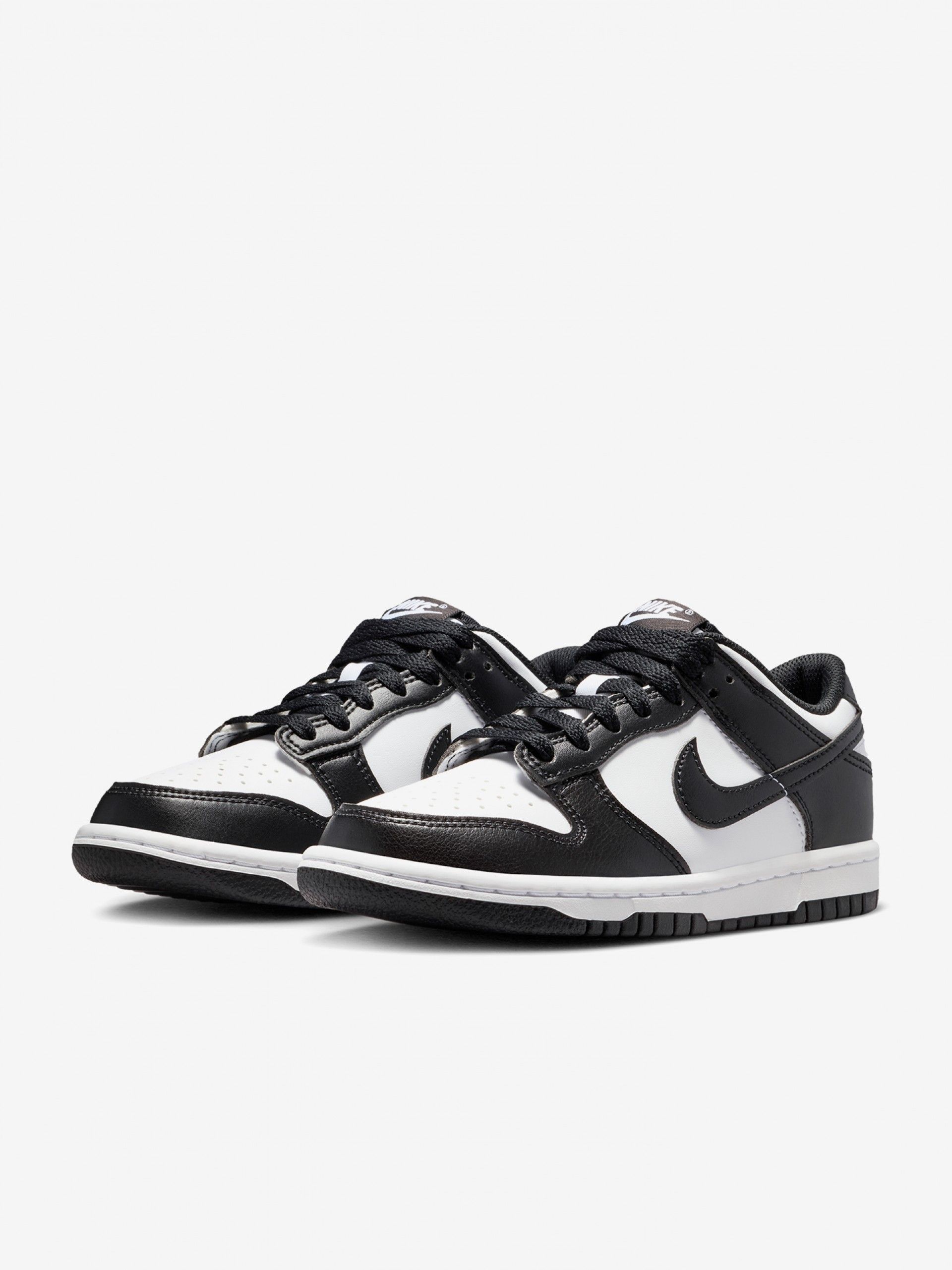 Sapatilhas Nike Dunk Low Pretas e Brancas Júnior