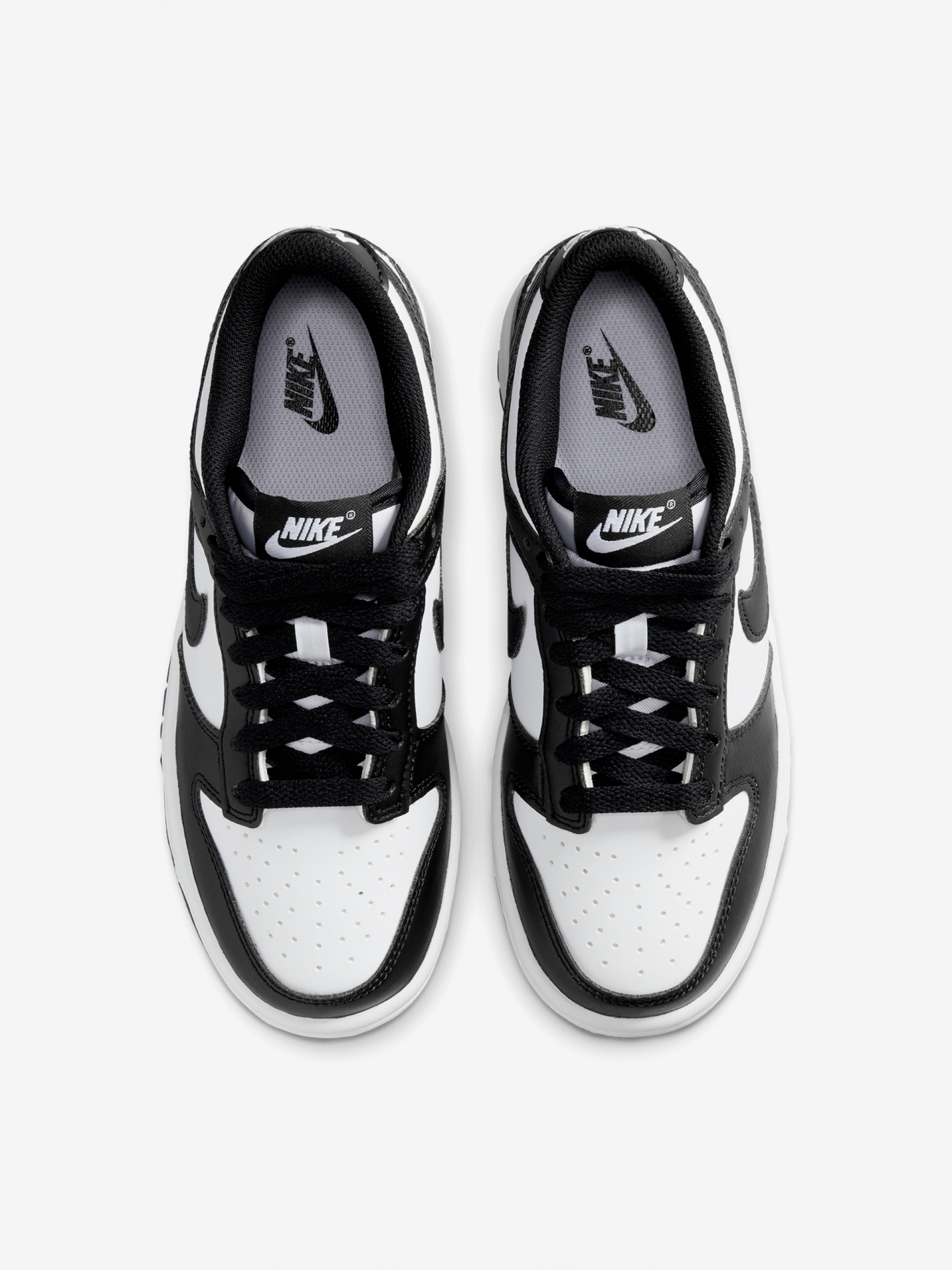 Sapatilhas Nike Dunk Low Pretas e Brancas Júnior