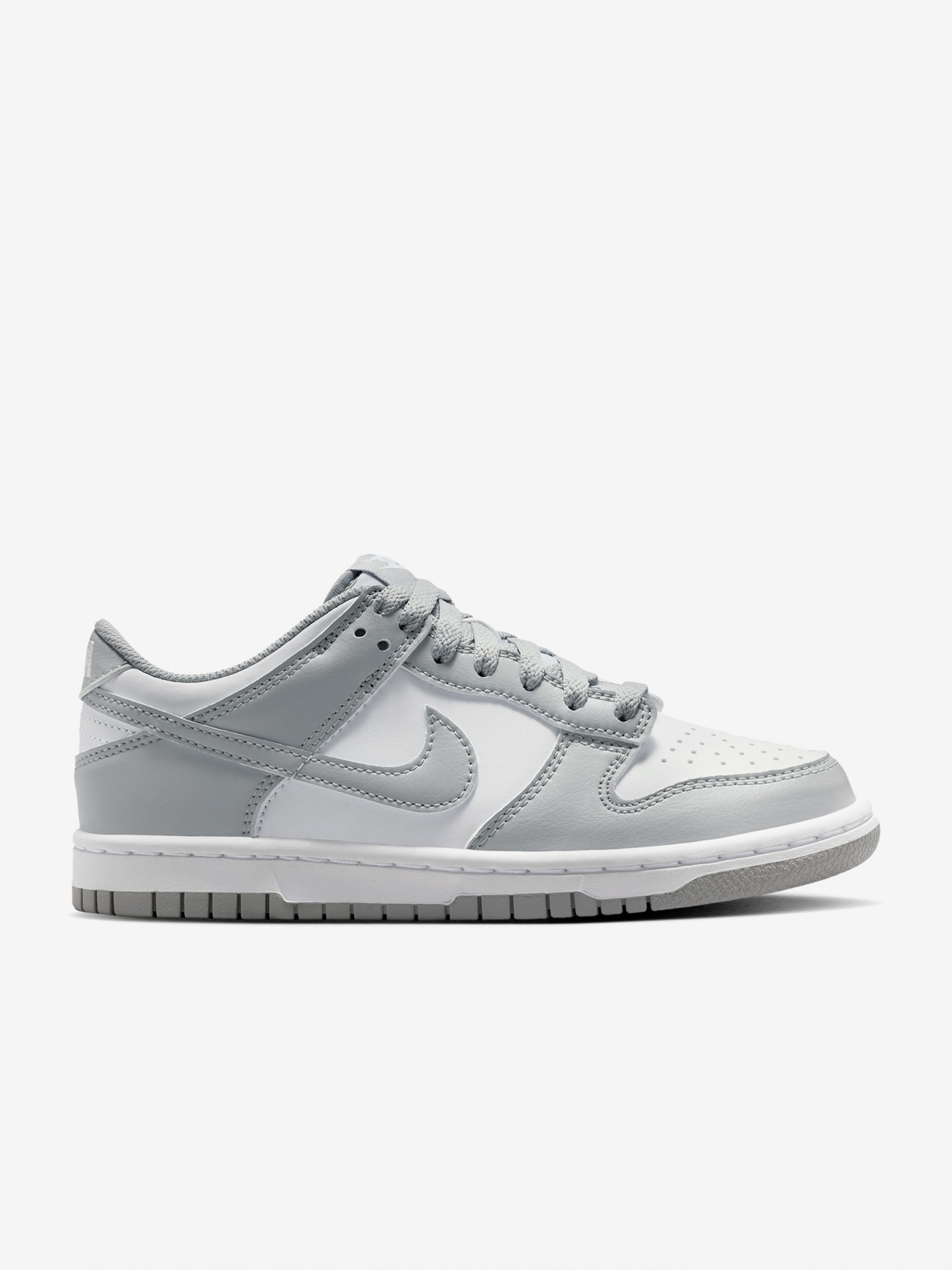 Sapatilhas Nike Dunk Low Cinzentas e Brancas Júnior