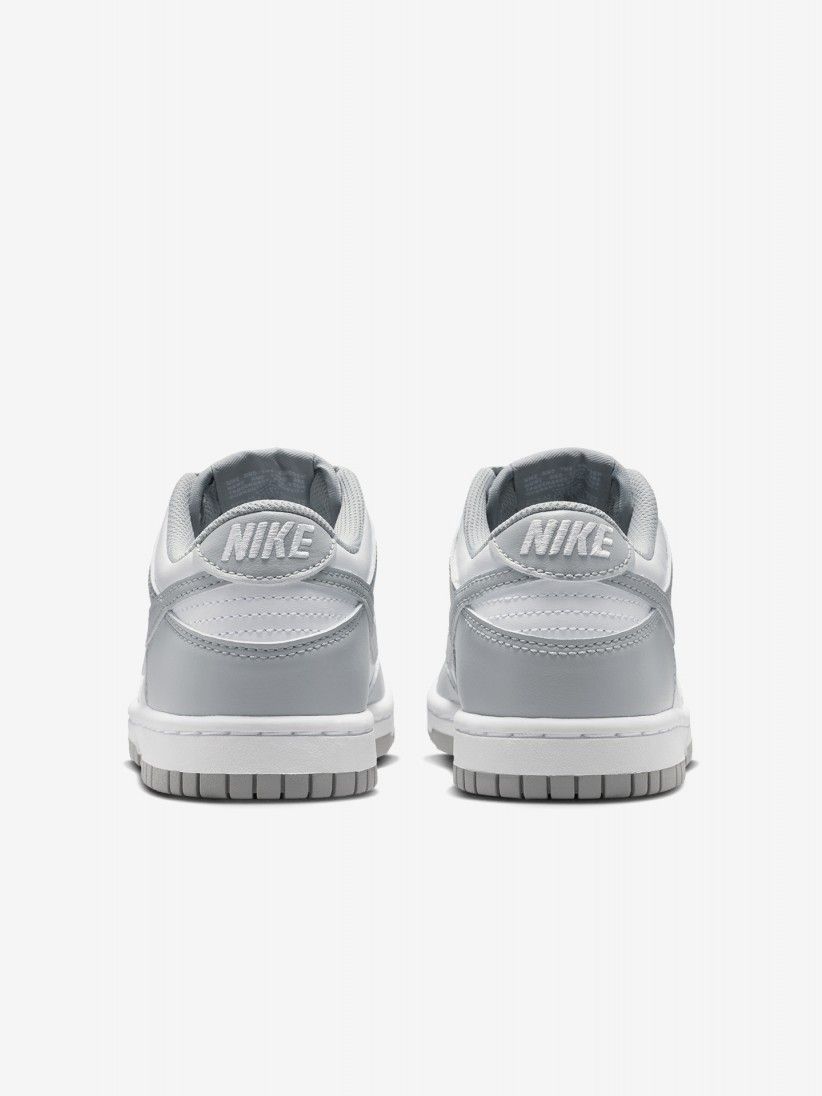 Nike Dunk Low Grey and White Junior Sneakers