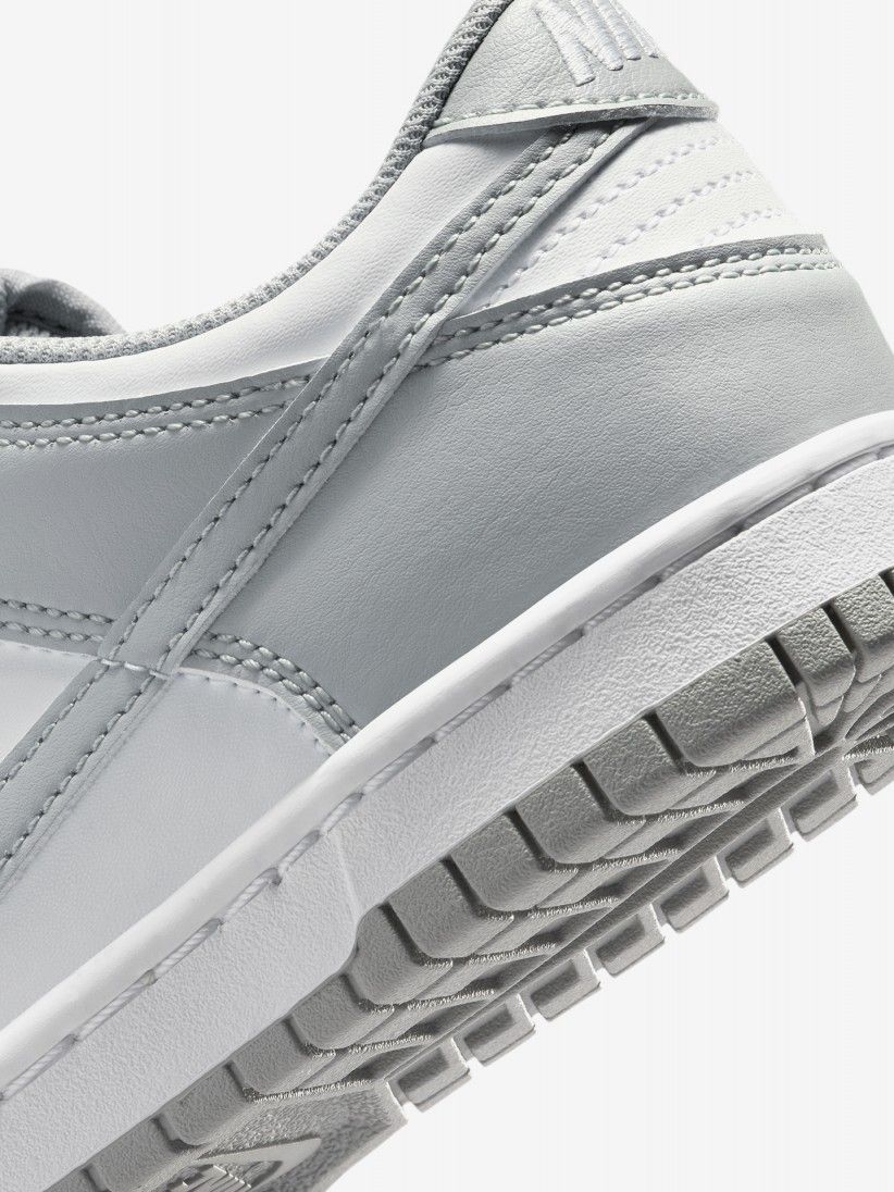 Nike Dunk Low Grey and White Junior Sneakers