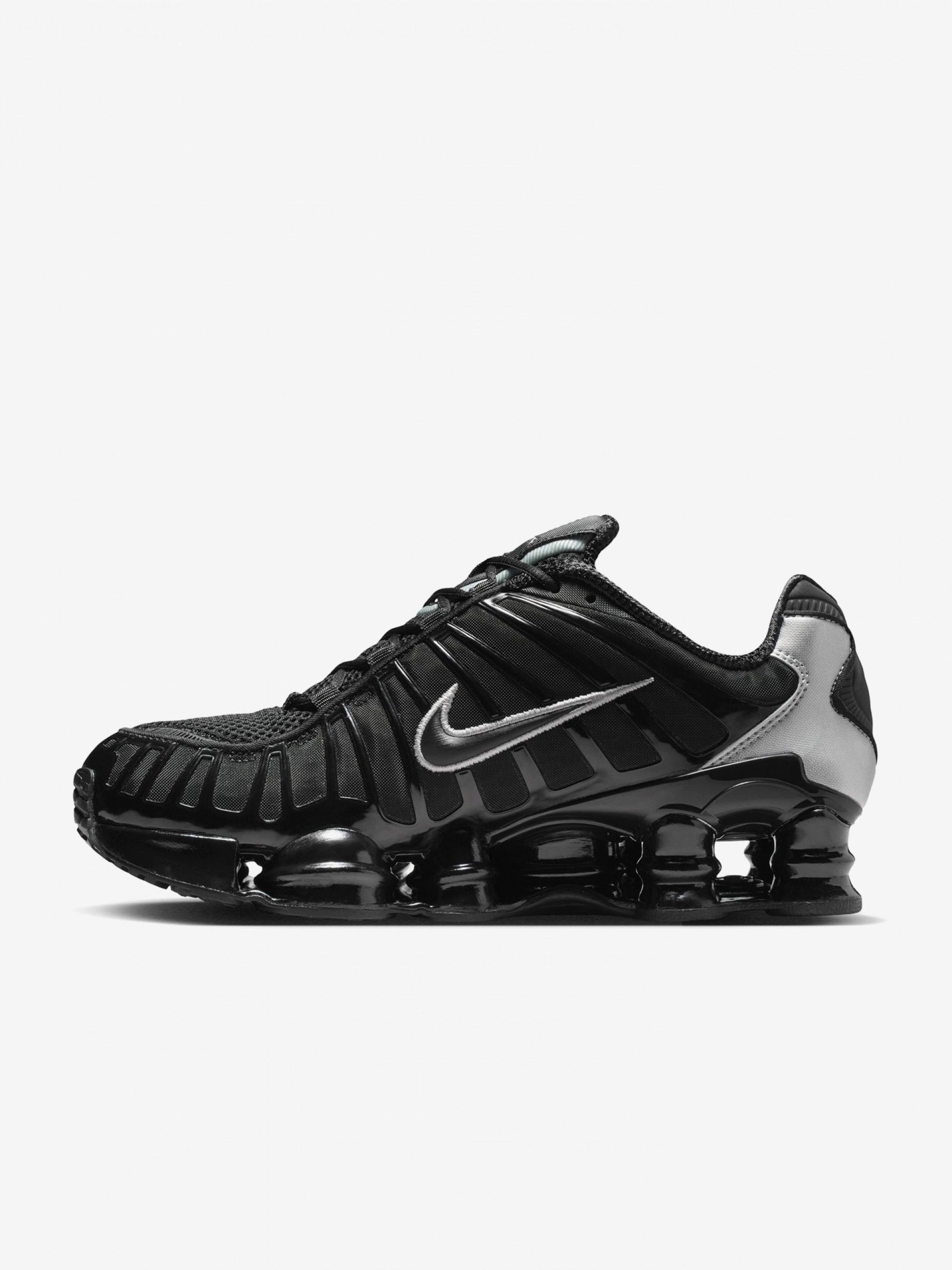 Zapatillas Nike Shox TL Negras y Plateadas Para Mujer