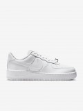 Nike Air Force 1 07 Low White Glossy Sneakers For Women
