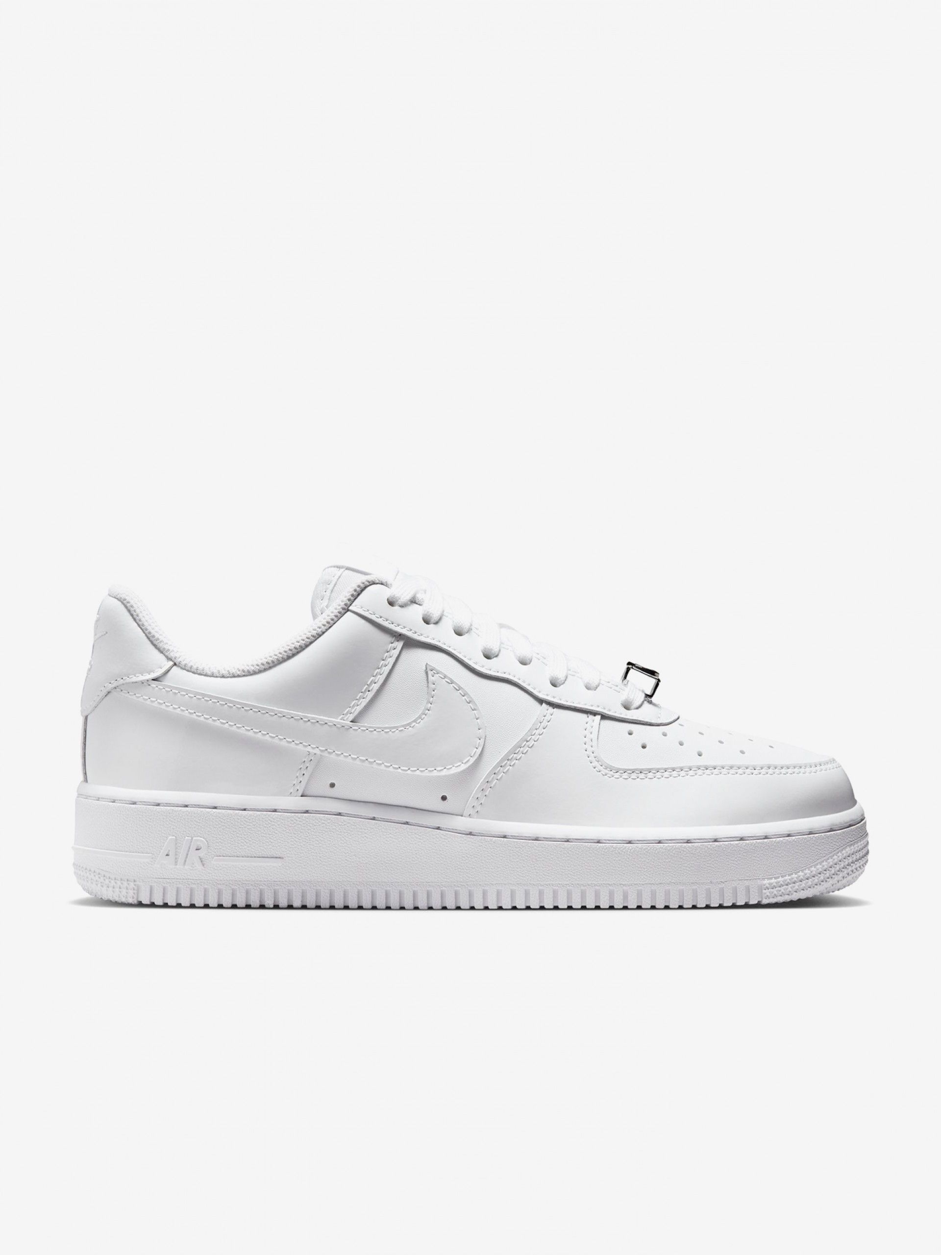 Sapatilhas Nike Air Force 1 07 Low Brancas Brilhantes Para Mulher