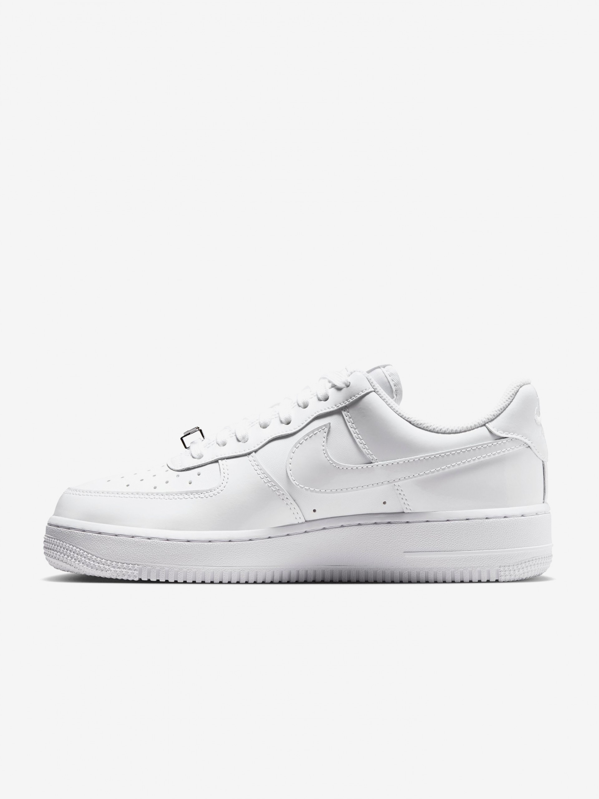 Nike Air Force 1 07 Low White Glossy Sneakers For Women