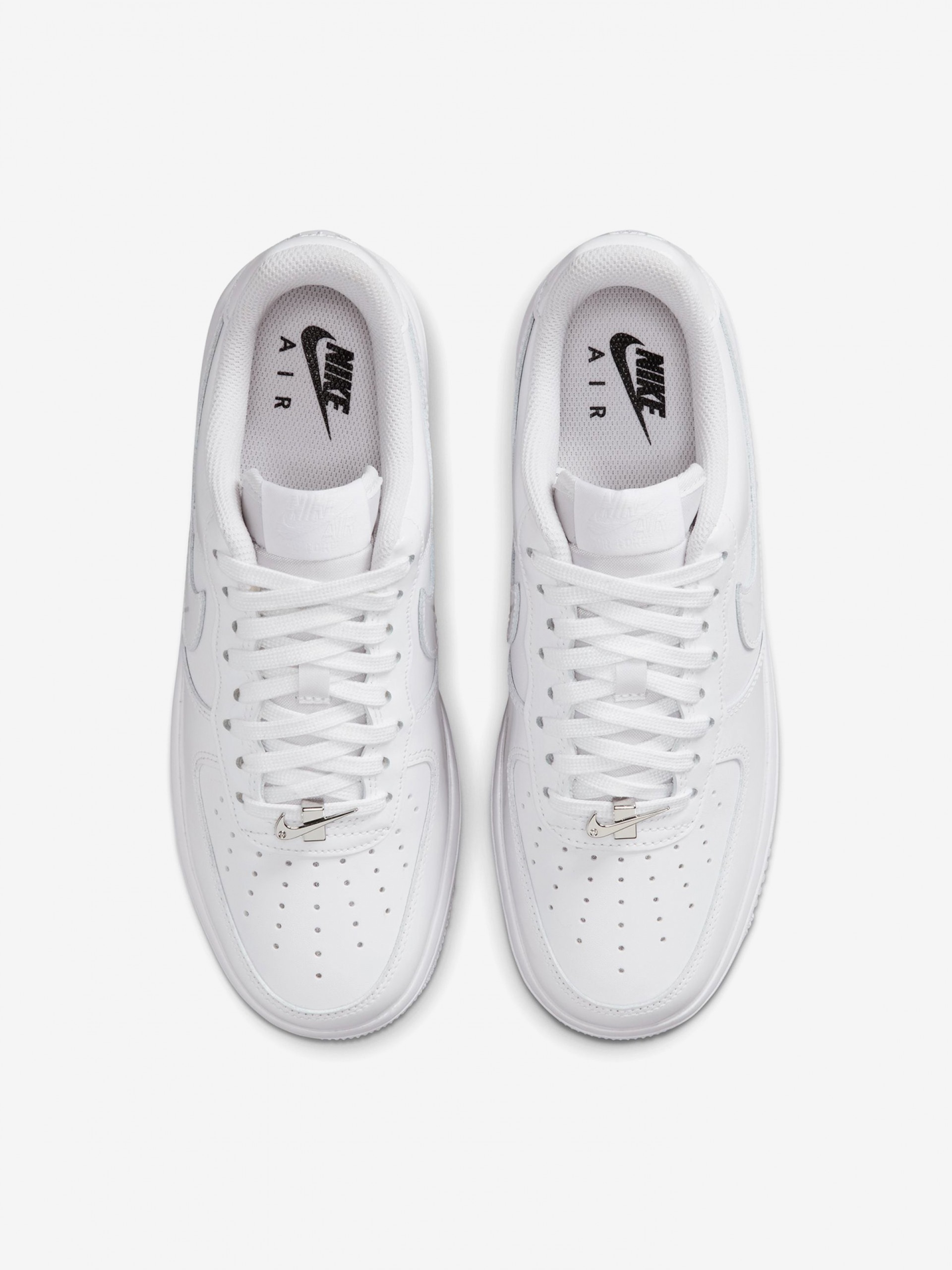 Zapatillas Nike Air Force 1 07 Low Blancas Brillantes Para Mujer
