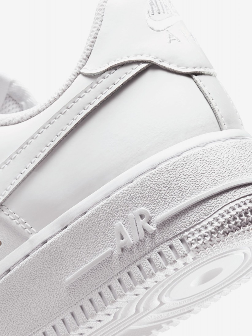 Nike Air Force 1 07 Low White Glossy Sneakers For Women