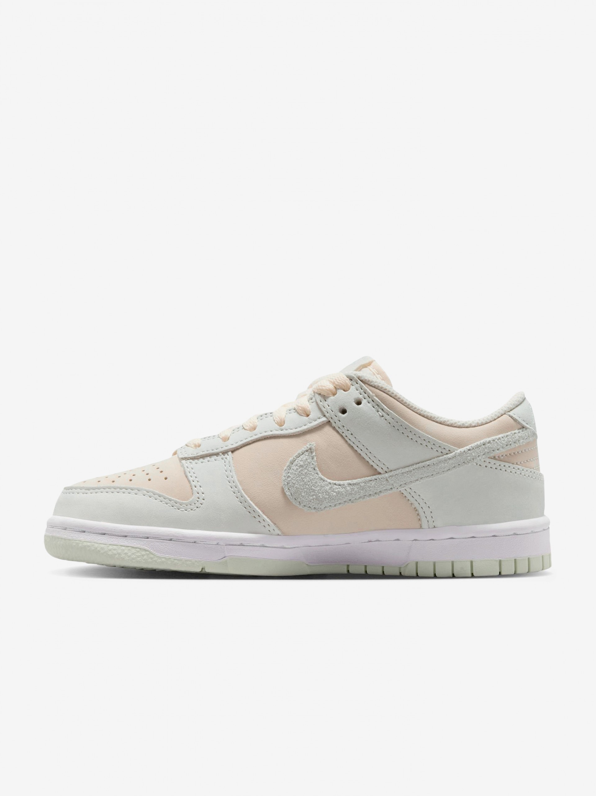 Sapatilhas Nike Dunk Low Bege, Azuis e Verdes Nobuck Júnior