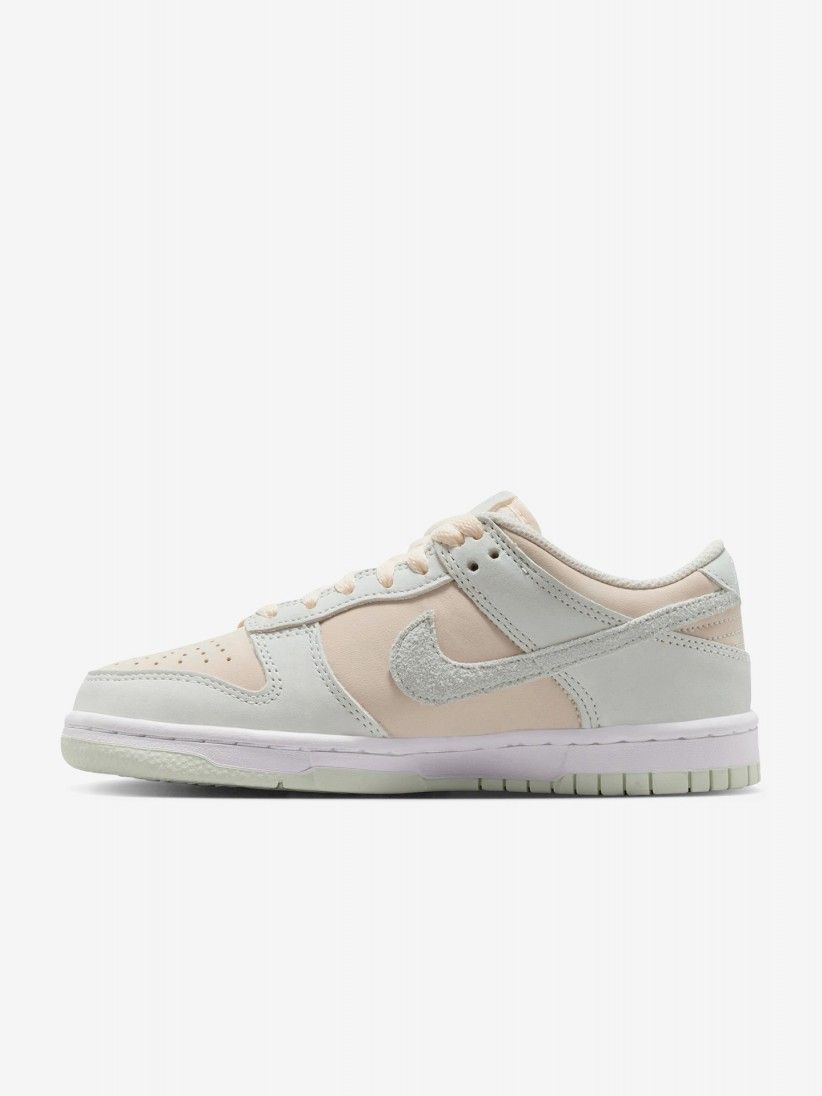 Nike Dunk Low Beige, Blue and Green Nubuck Junior Sneakers