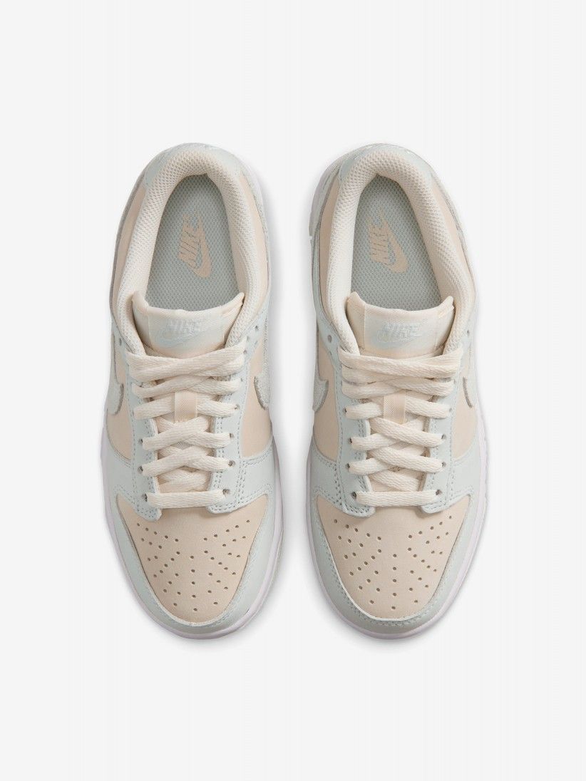 Nike Dunk Low Beige, Blue and Green Nubuck Junior Sneakers