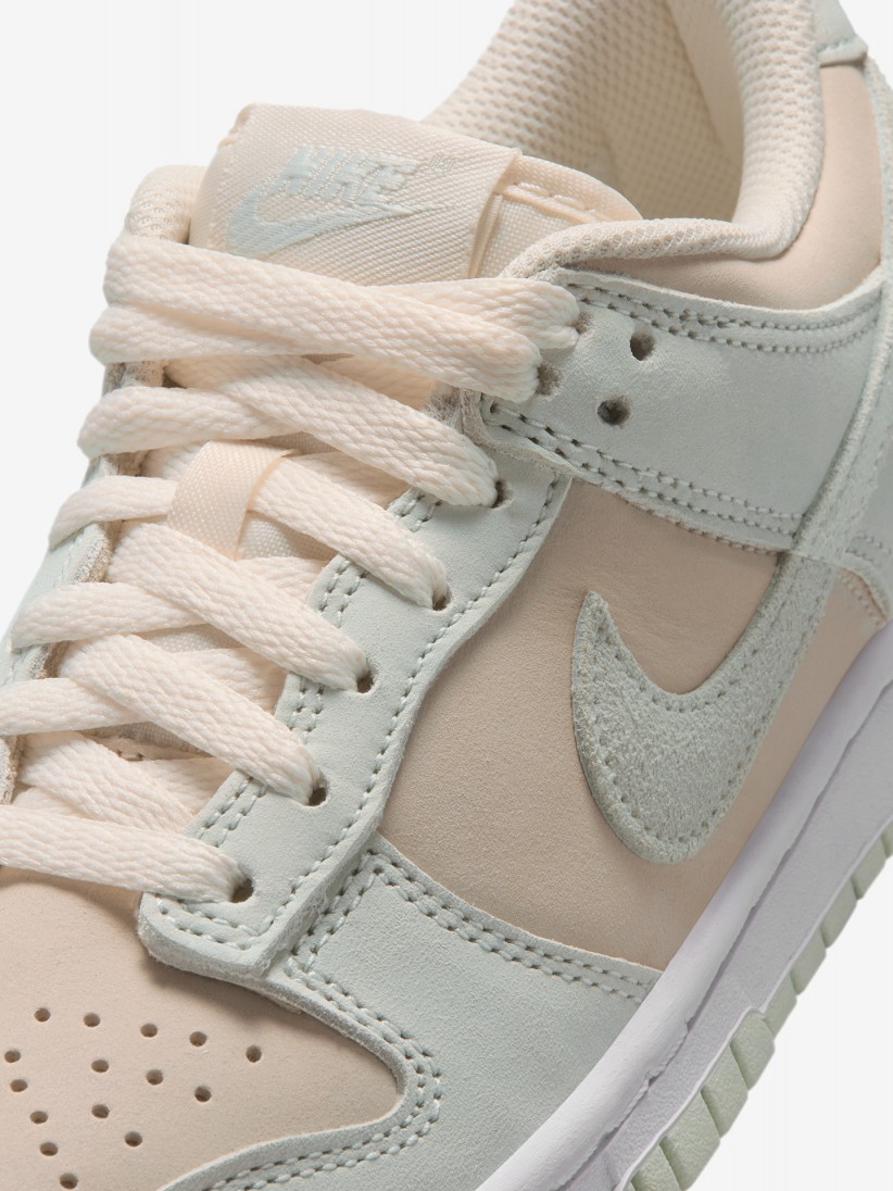 Nike Dunk Low Beige, Blue and Green Nubuck Junior Sneakers