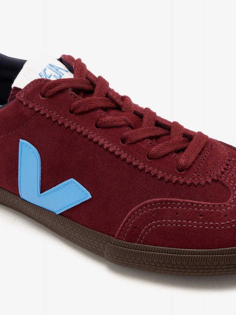 VEJA Volley Burgundy and Blue Suede Sneakers
