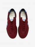 VEJA Volley Burgundy and Blue Suede Sneakers