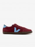 VEJA Volley Burgundy and Blue Suede Sneakers