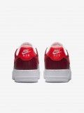 Sapatilhas Nike Air Force 1 07 Low Brancas, Bordeaux e Vermelhas Para Mulher
