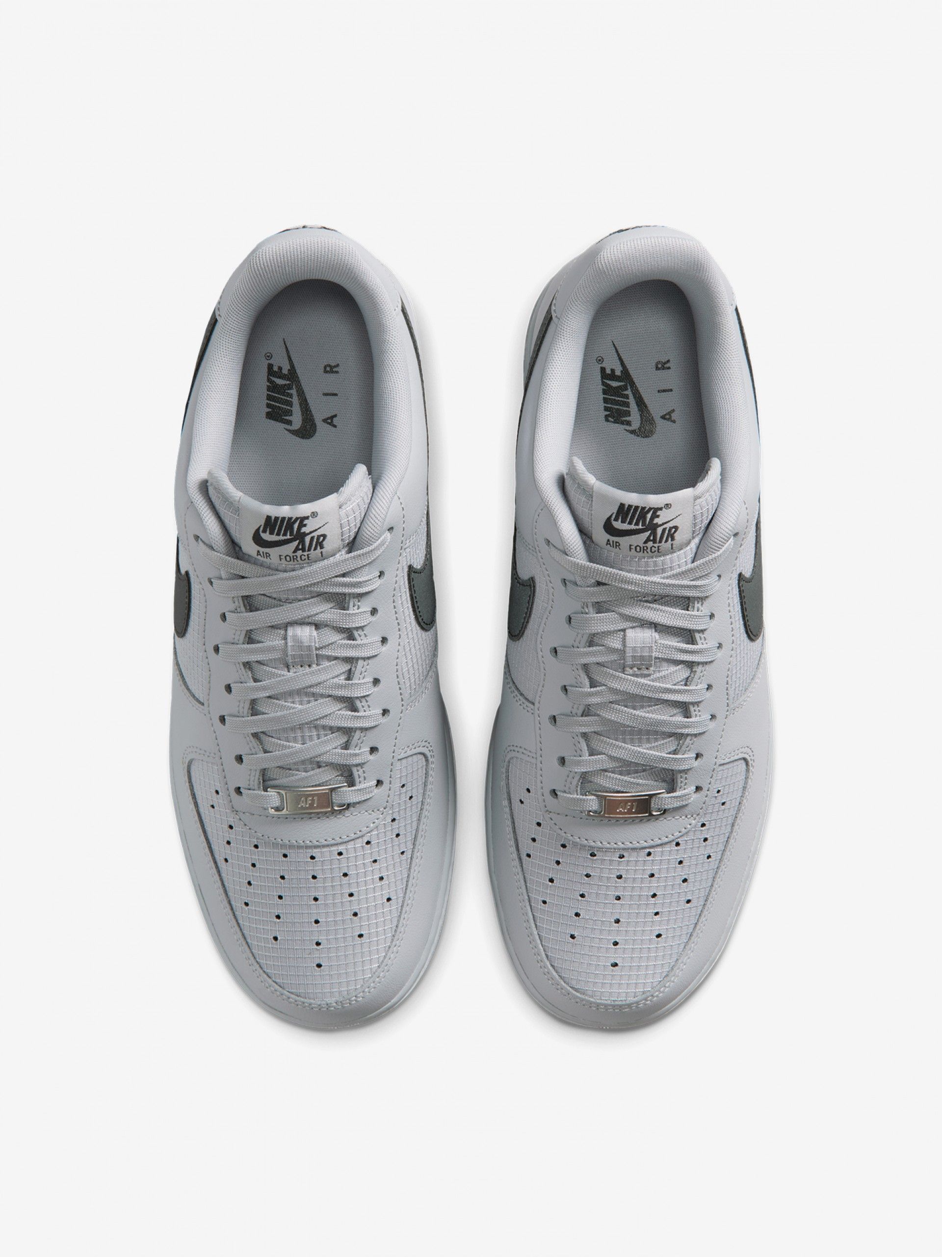Nike Air Force 1 07 LV8 Grey and Black Sneakers For Men