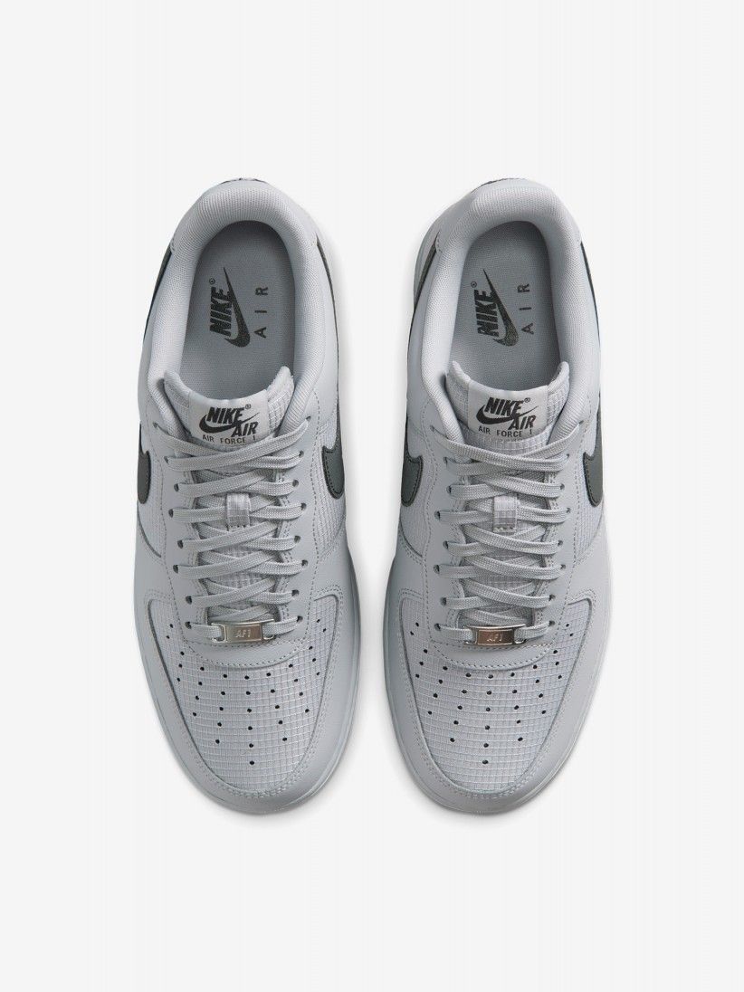 Nike Air Force 1 07 LV8 Grey and Black Sneakers For Men