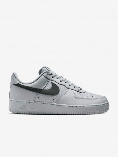 Nike Air Force 1 07 LV8 Grey and Black Sneakers For Men