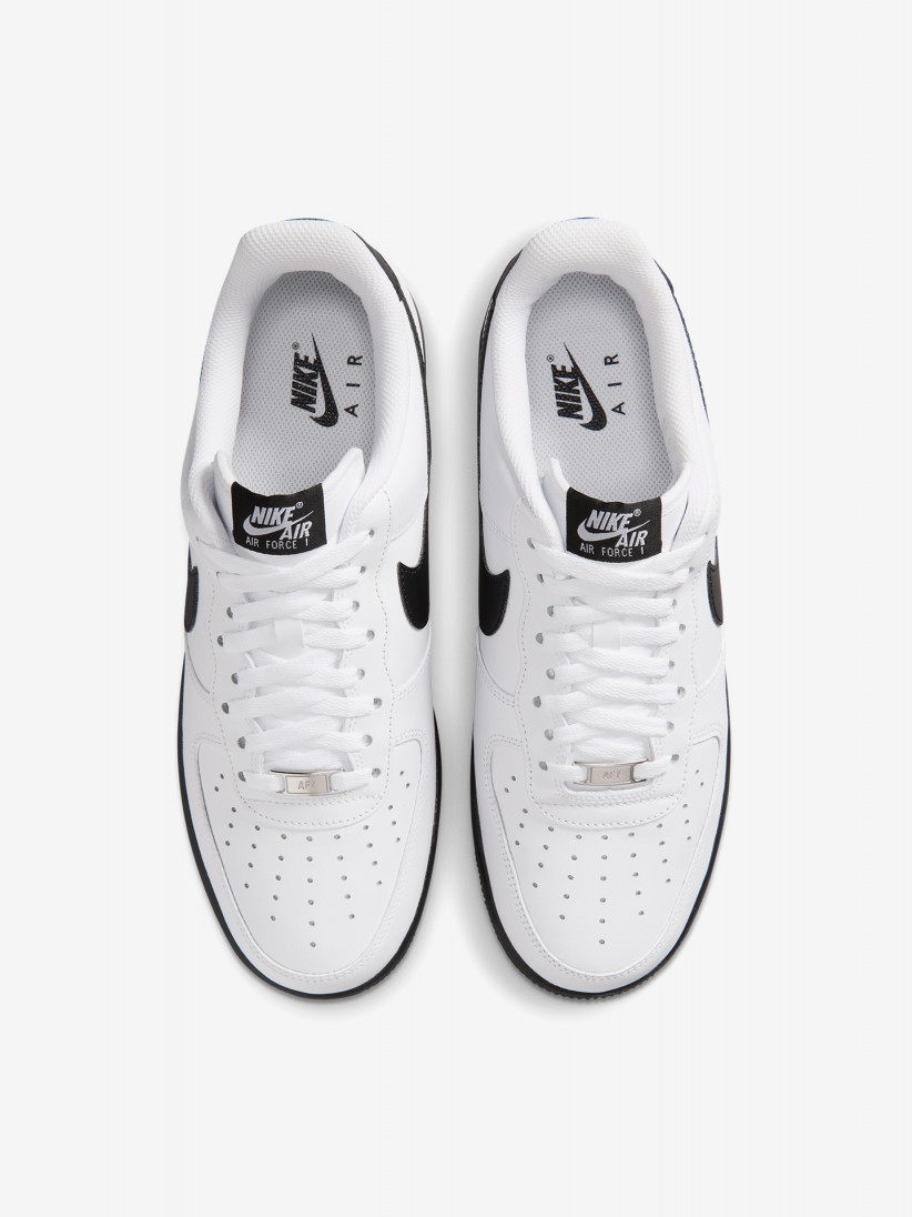 Sapatilhas Nike Air Force 1 07 Brancas e Pretas Para Homem