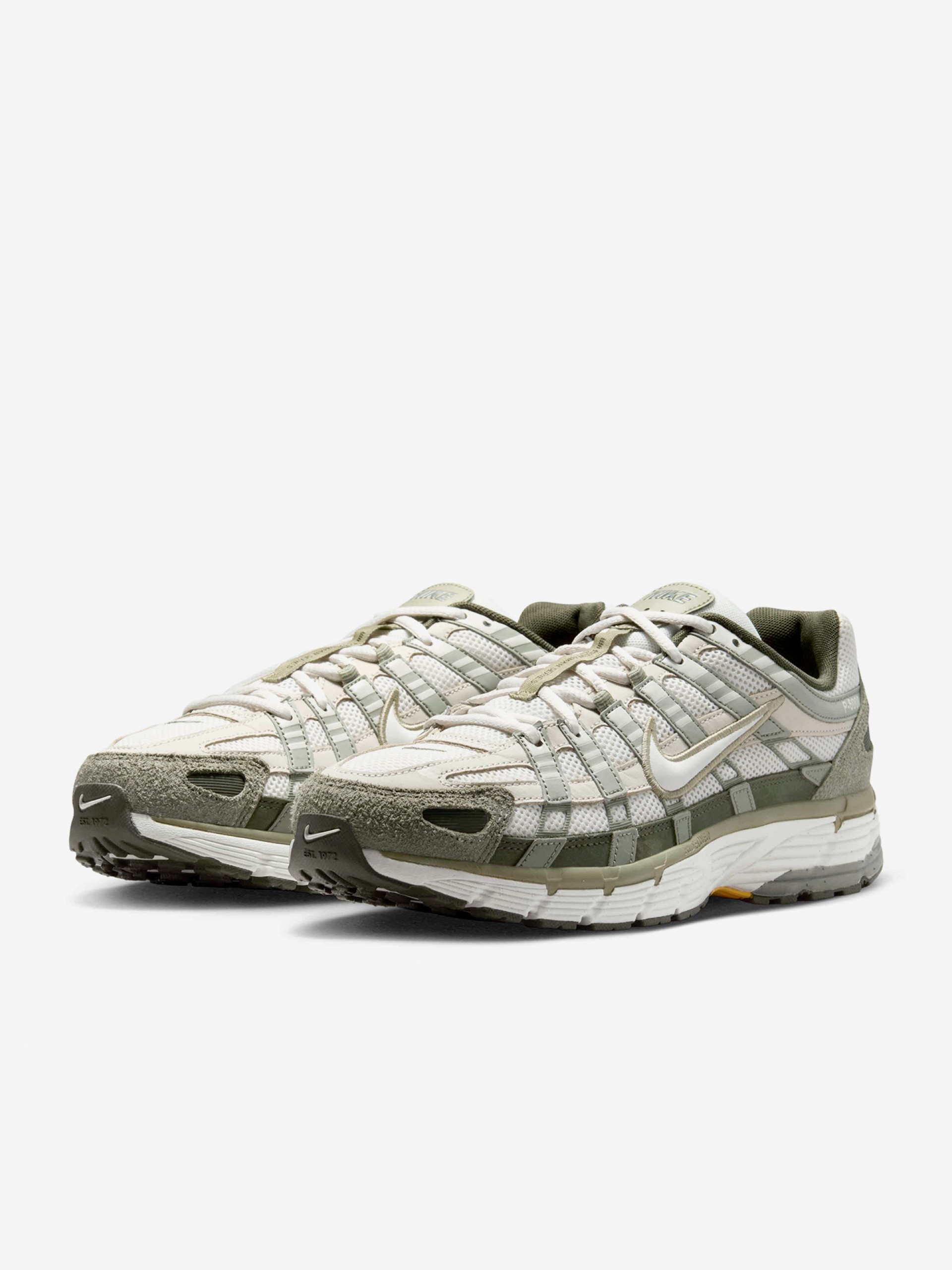 Zapatillas Nike P-6000 Verdes y Blancas Para Hombre