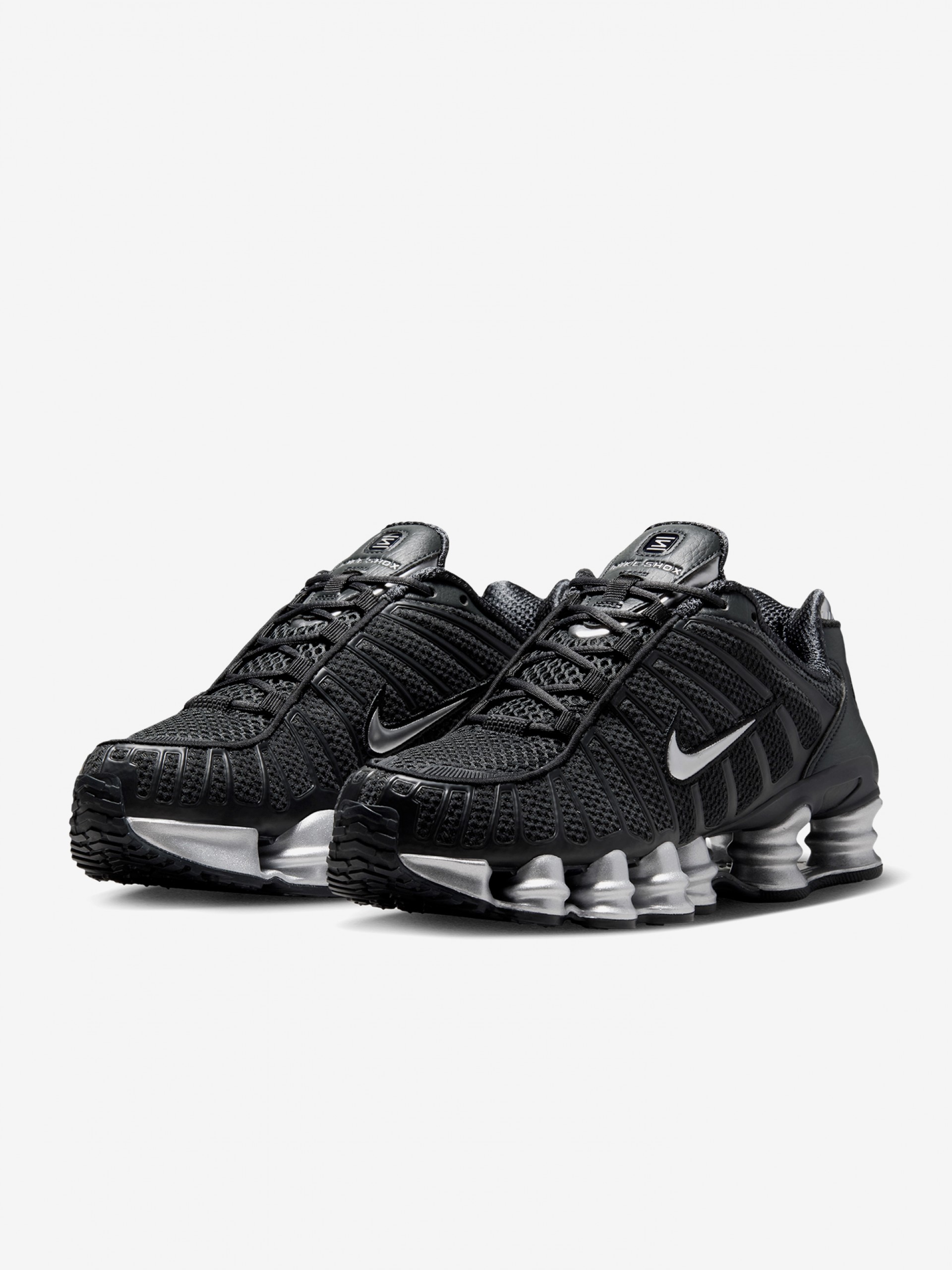 Zapatillas Nike Shox TL Grises y Plateadas Para Mujer