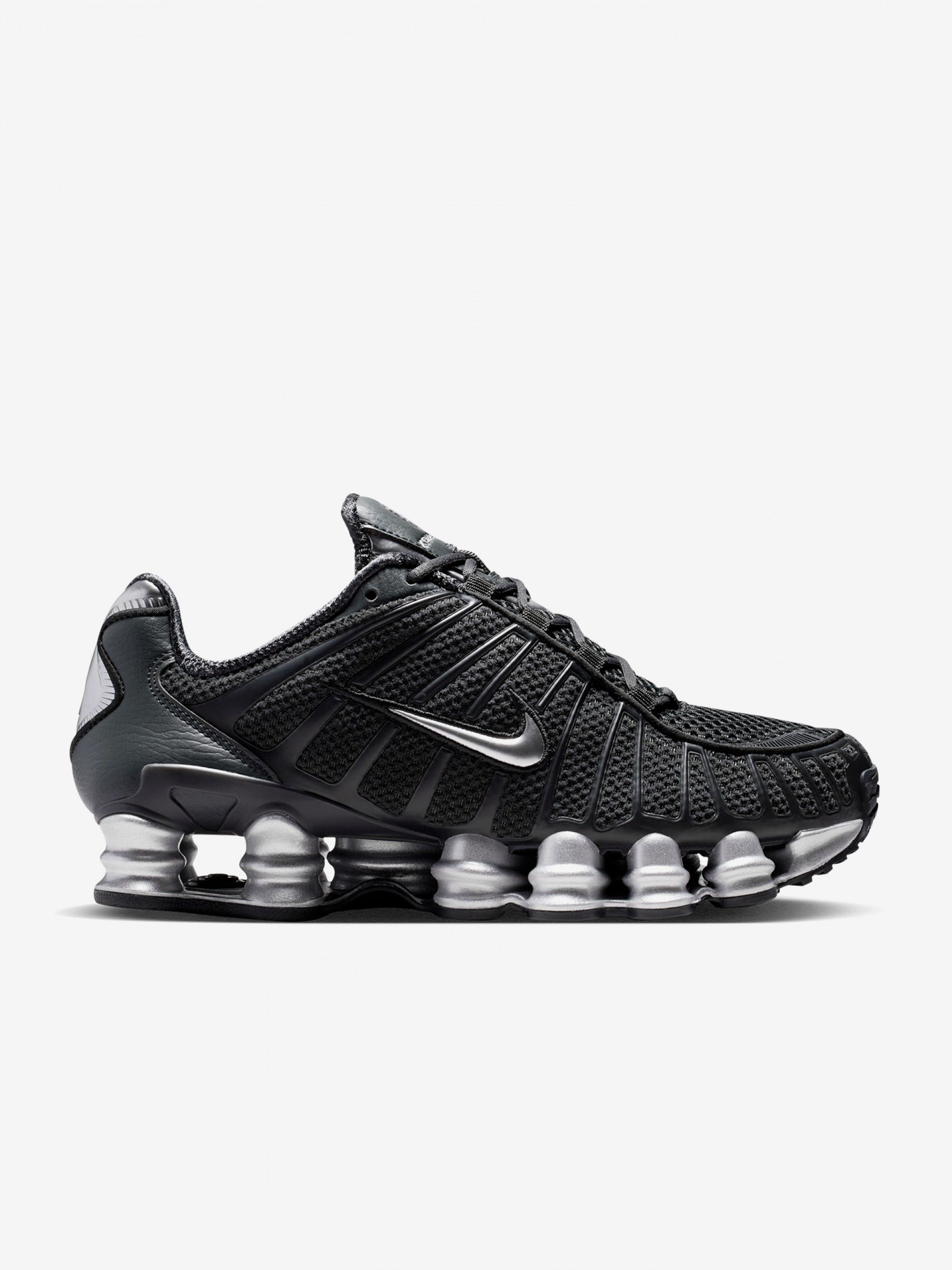 Zapatillas Nike Shox TL Grises y Plateadas Para Mujer