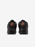 Nike Air Max 90 Mesh Lace Black and Orange Sneakers For Children