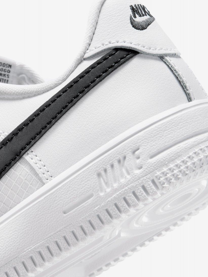 Nike Force 1 Low Lace Tech White and Black Sneakers For Children