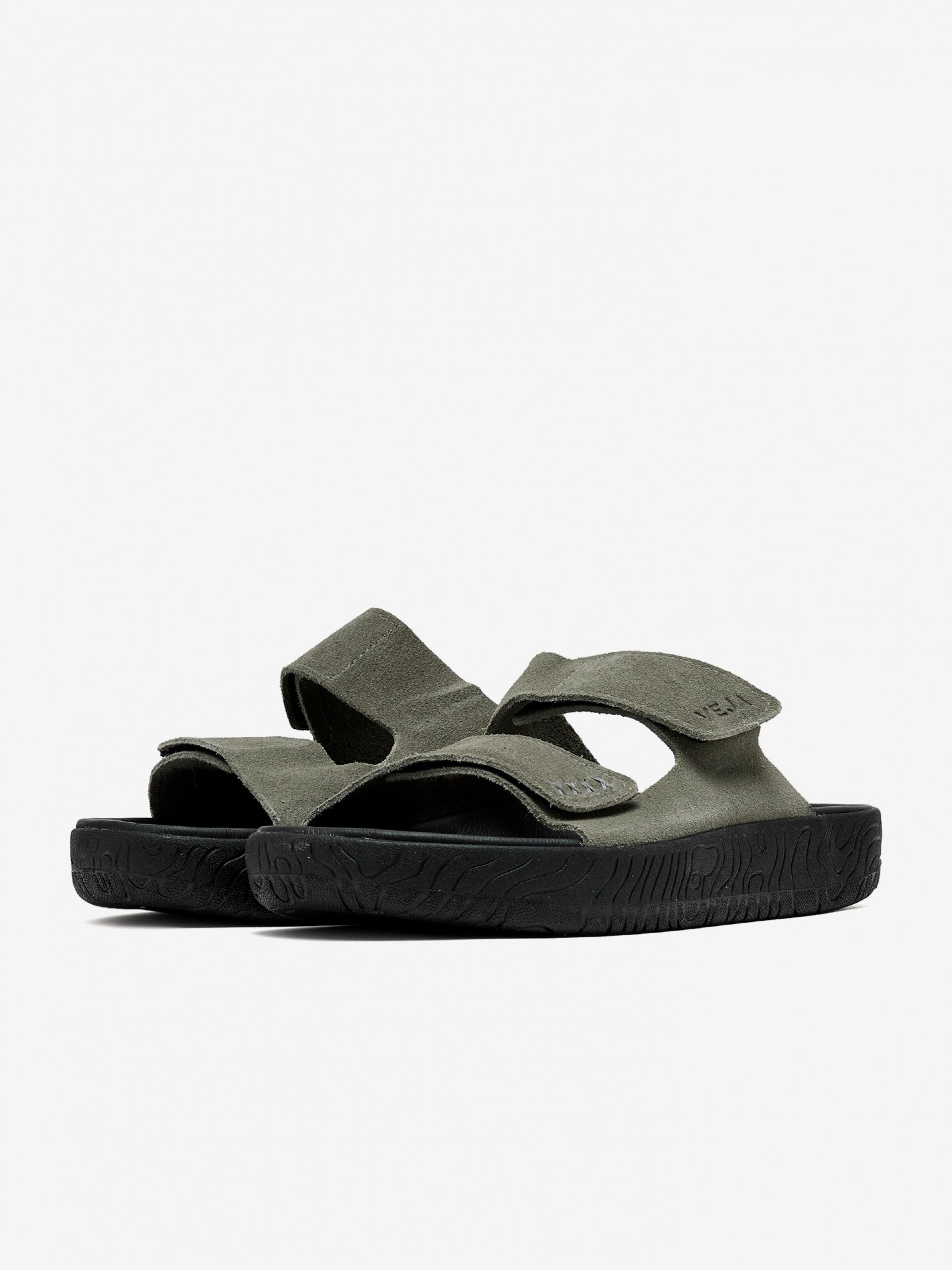 Veja Etna Green Suede Slides