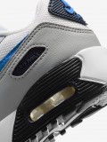 Zapatillas Nike Air Max 90 Mesh Lace Azules, Grises y Blancas Para Ni�o
