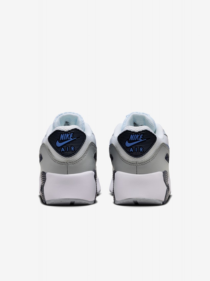 Zapatillas Nike Air Max 90 Mesh Lace Azules, Grises y Blancas Para Ni�o