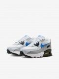 Zapatillas Nike Air Max 90 Mesh Lace Azules, Grises y Blancas Para Ni�o