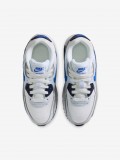 Zapatillas Nike Air Max 90 Mesh Lace Azules, Grises y Blancas Para Ni�o