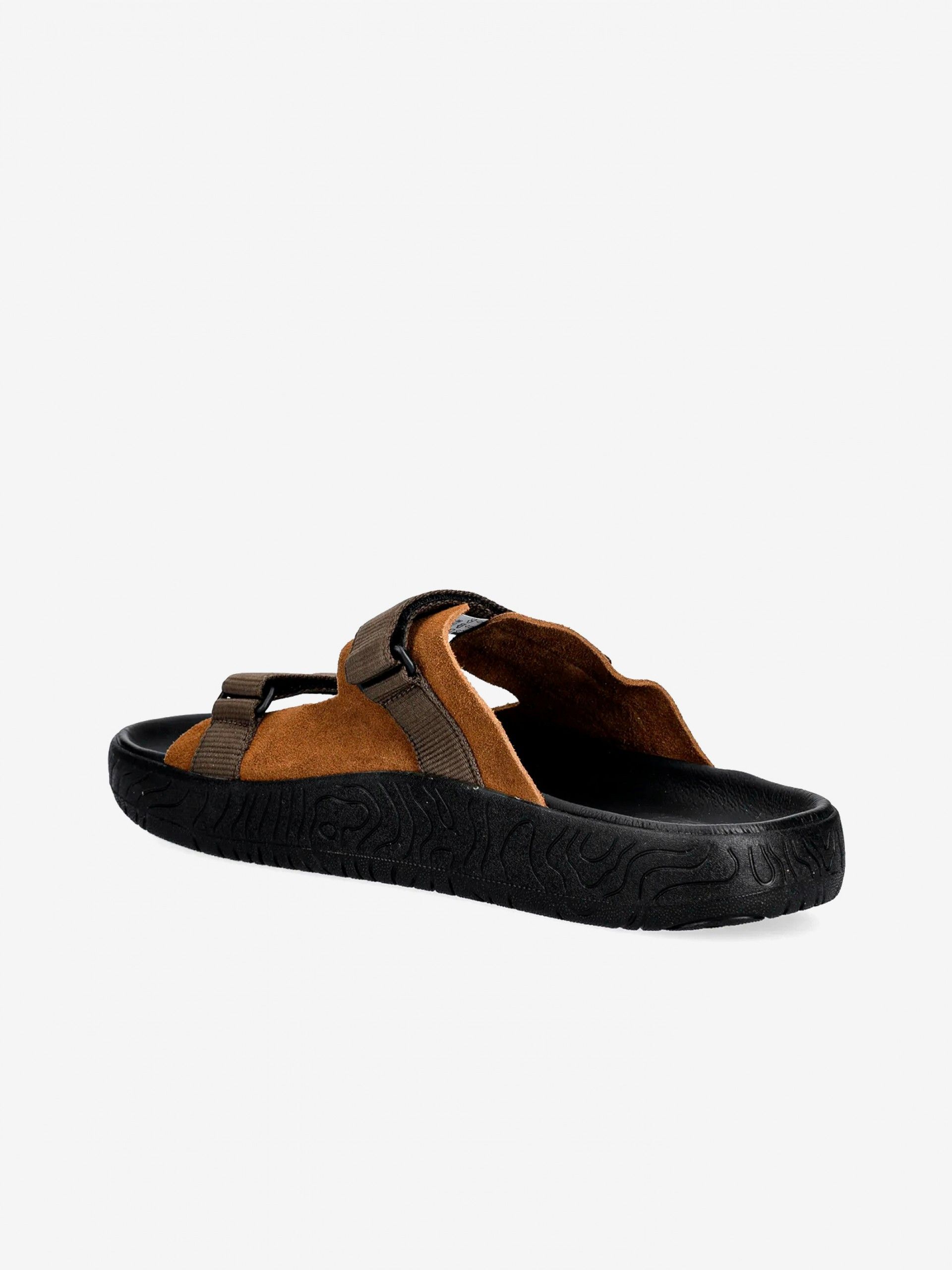 Veja Arpoador Camel and Brown Suede Slides