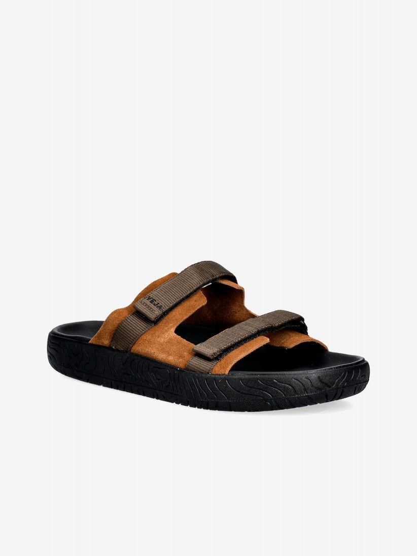 Chinelos Veja Arpoador Camel e Castanhos Em Camur�a