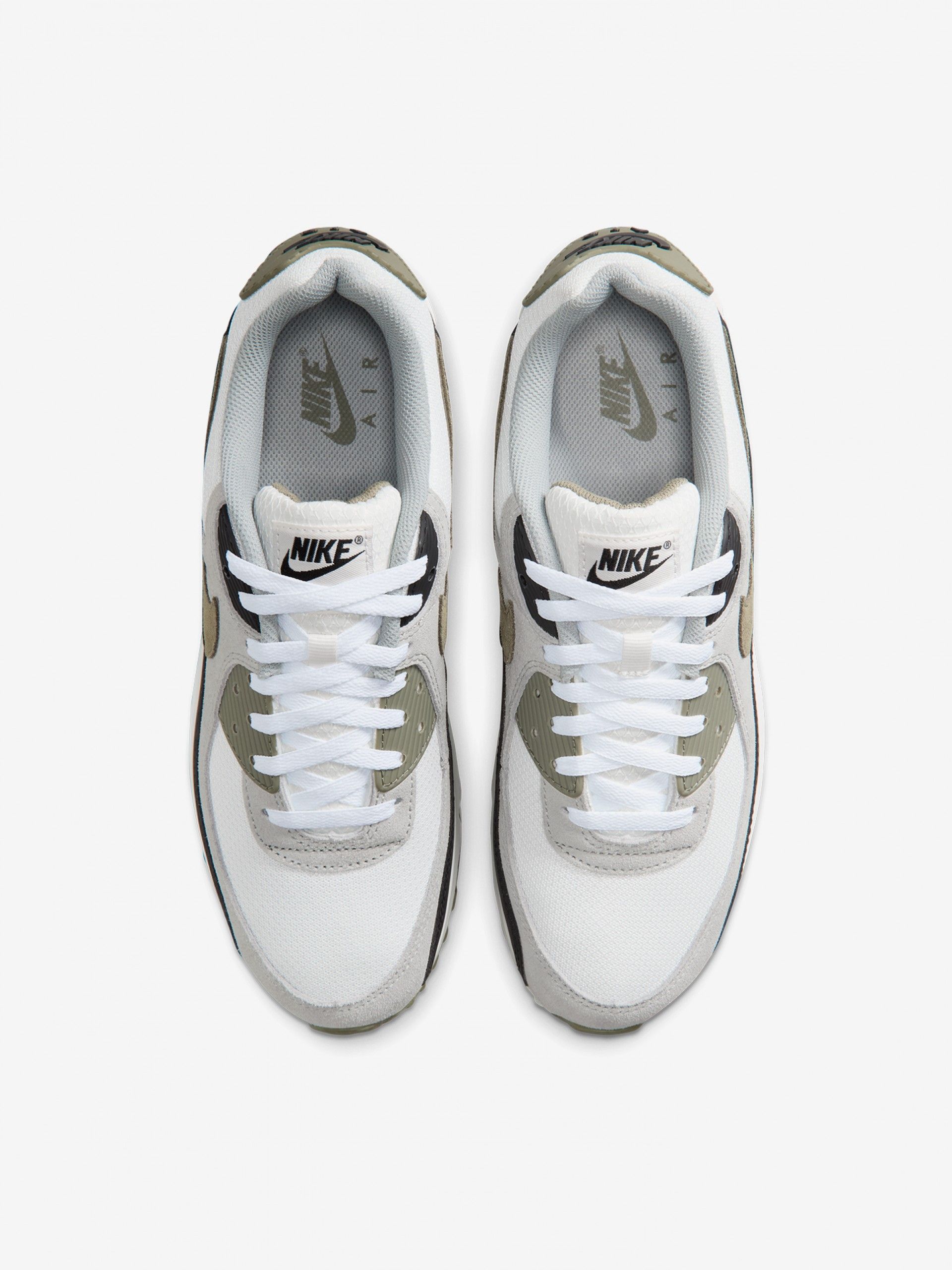 Nike Air Max 90 White, Green and Grey Sneakers For Men