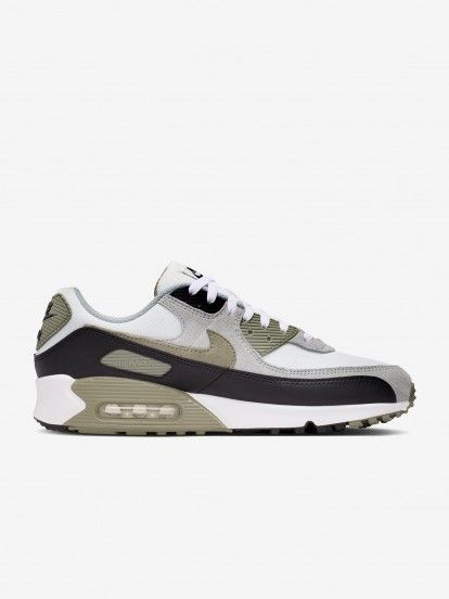 Sapatilhas Nike Air Max 90 Brancas, Verdes e Cinzentas Para Homem