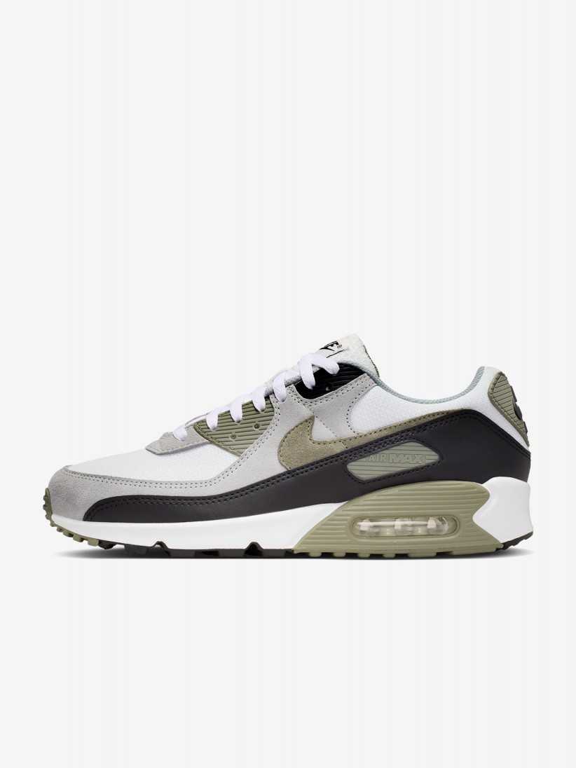 Sapatilhas Nike Air Max 90 Brancas, Verdes e Cinzentas Para Homem