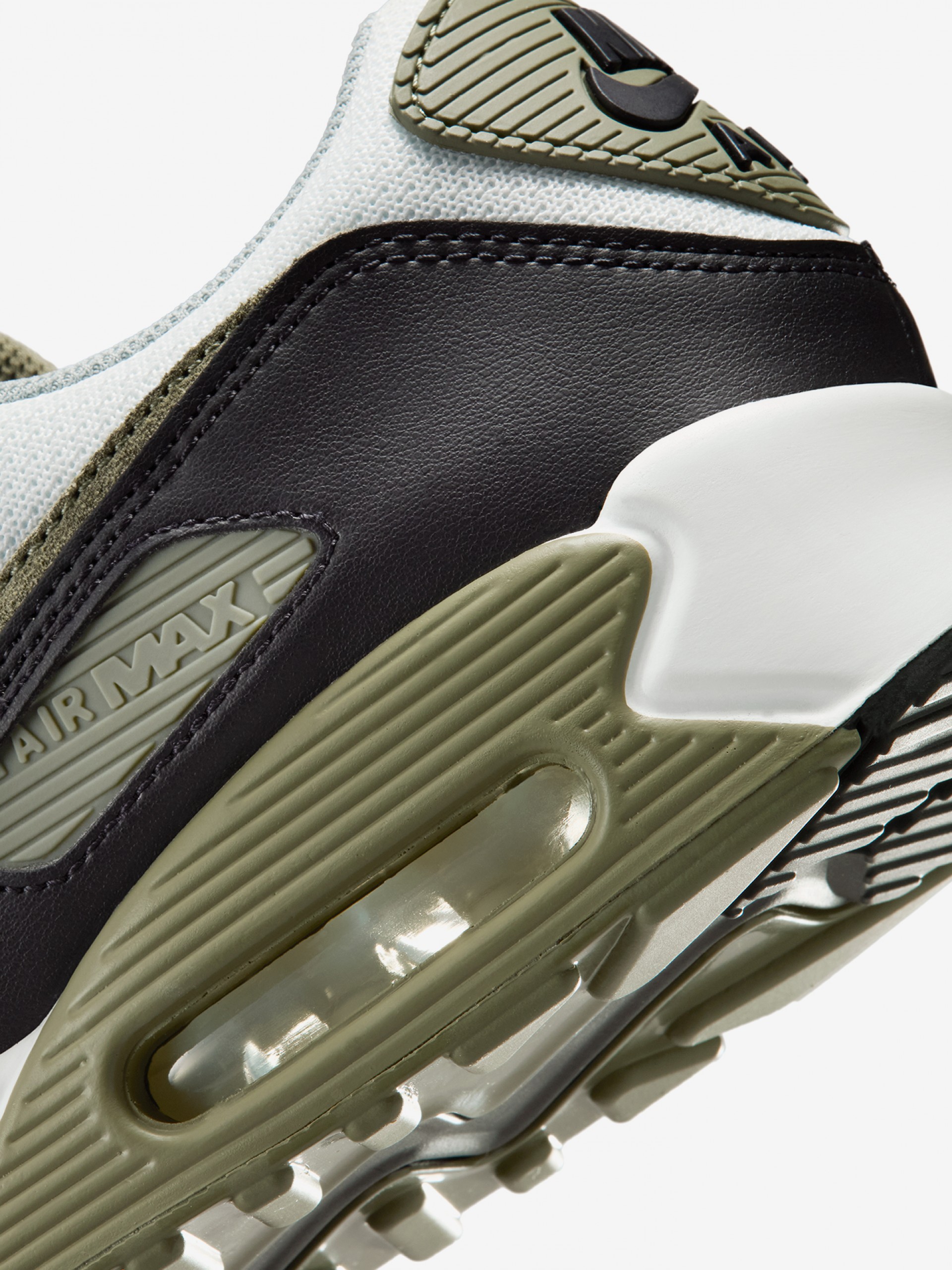 Zapatillas Nike Air Max 90 Blancas, Verdes y Grises Para Hombre
