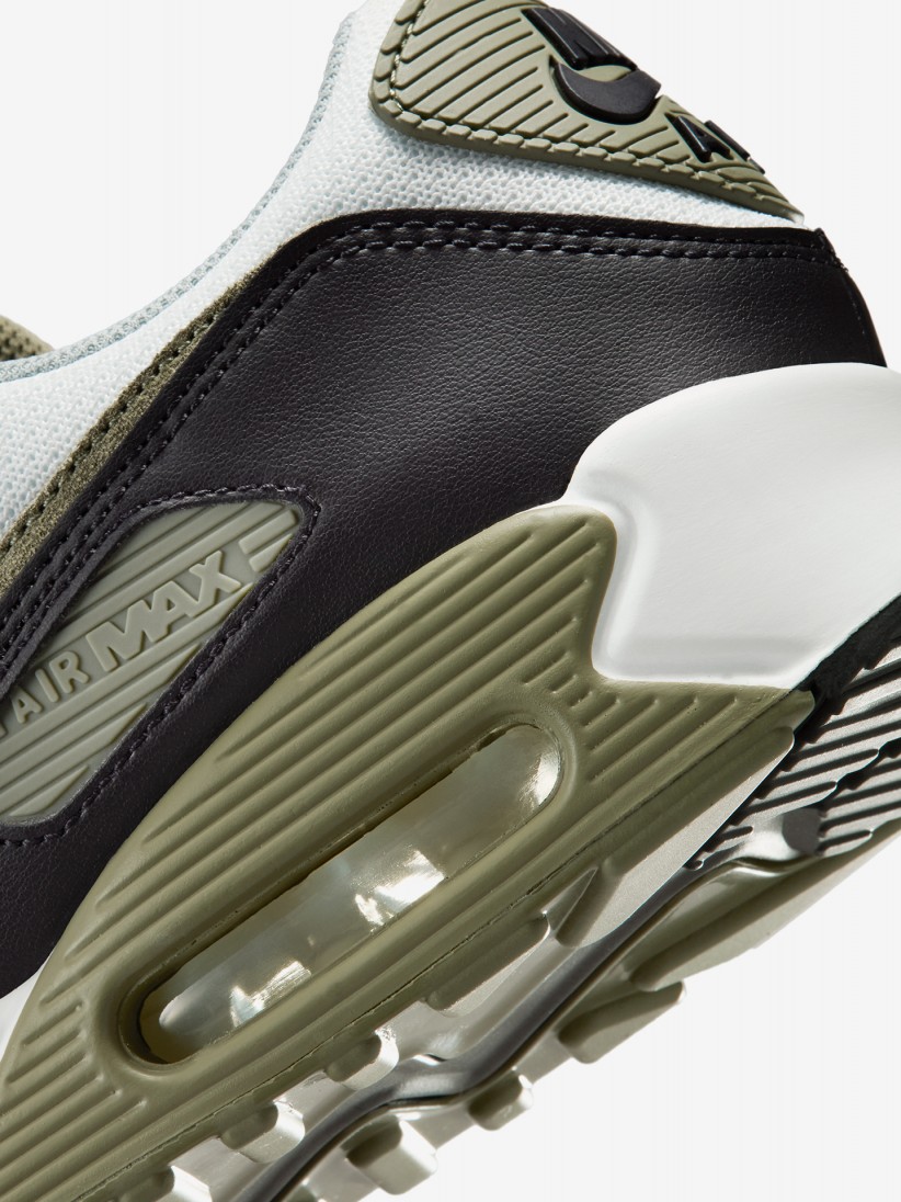Sapatilhas Nike Air Max 90 Brancas, Verdes e Cinzentas Para Homem