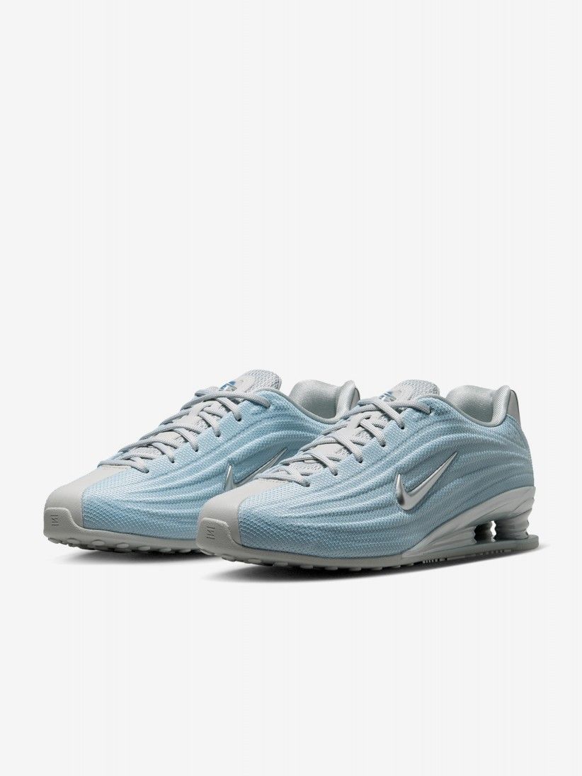 Nike Shox Z Blue and Silver Sneakers For Women