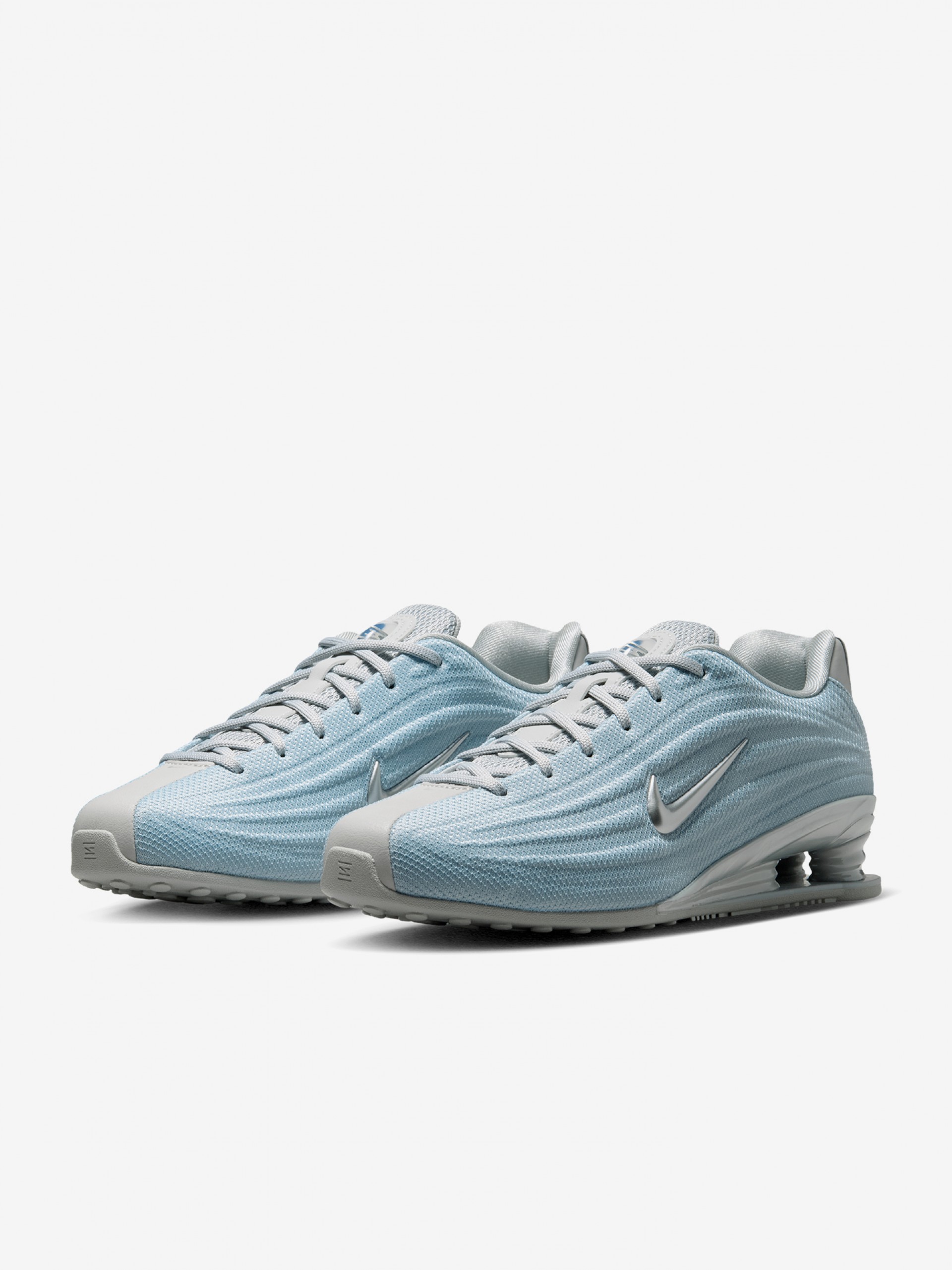 Zapatillas Nike Shox Z Azules y Plateadas Para Mujer
