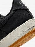 Zapatillas Nike Air Force 1 07 LV8 Negras De Tela Vaquera y Gamuza Para Hombre